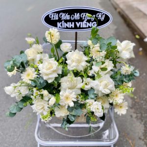 Giỏ Hoa Chia Buồn - Tĩnh Lặng