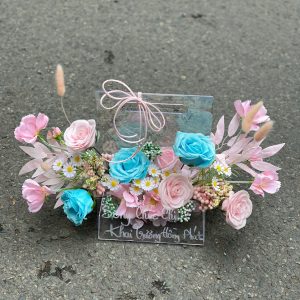 Vali Hoa Sáp Mica Tone Hồng Xanh Dịu Ngọt MS912