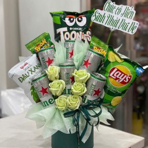 Hộp Quà Bánh Kẹo Tone Xanh Lá